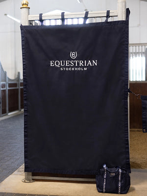 Equestrian Stockholm Stable Curtain Navy