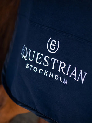 Equestrian Stockholm Wool Rug Modern Tech Navy