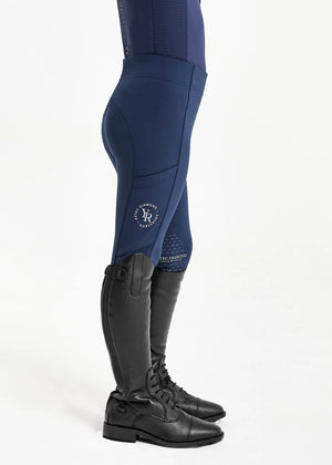 Aztec Diamond Young Rider Riding Leggings Navy