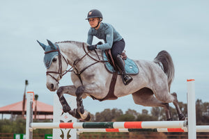 Equestrian Stockholm Jump Saddle Pad Steel Blue