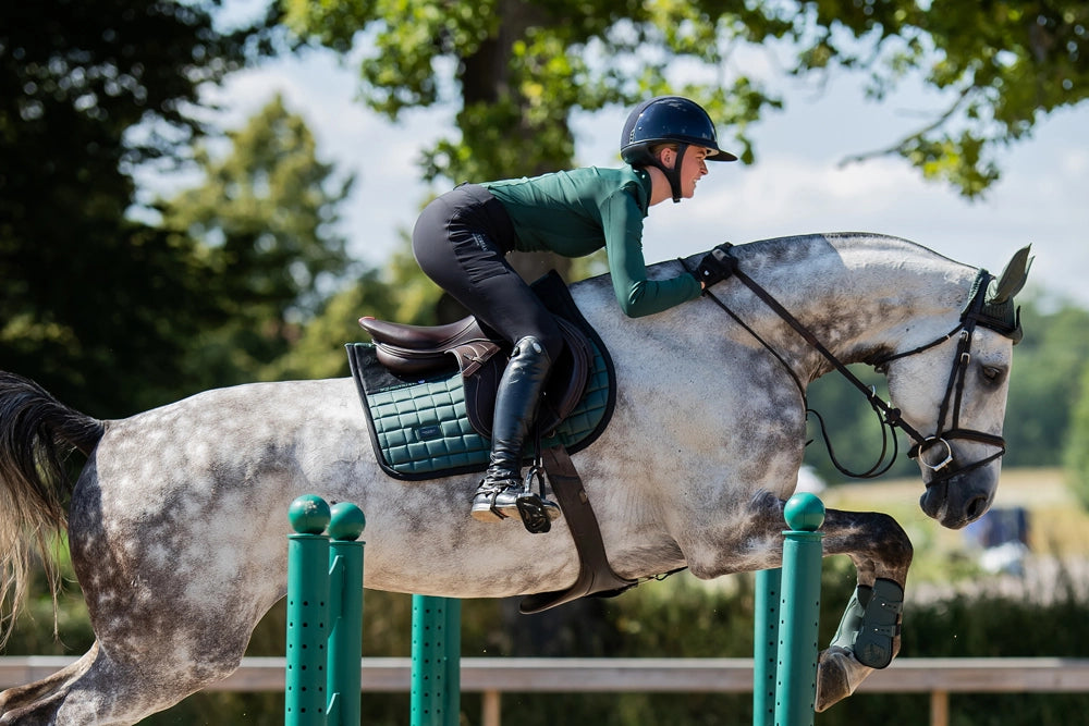 Equestrian Stockholm Jump Saddle Pad Sportive Sycamore Green